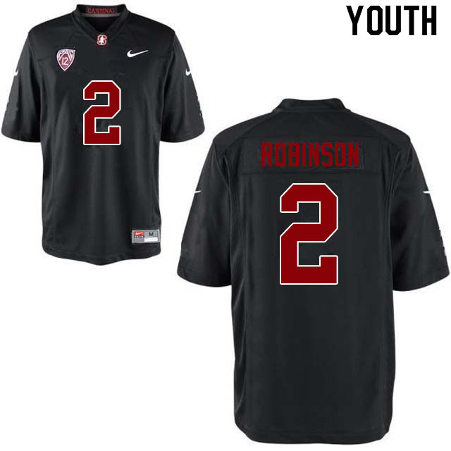 Youth #2 Curtis Robinson Stanford Cardinal College Football Jerseys Sale-Black - Click Image to Close